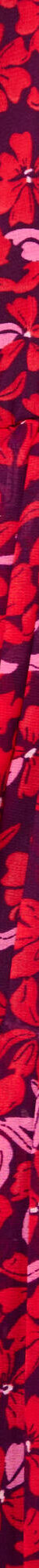 Robe imprimé fleuri, voile plissé (prune / rouge) Robe imprimé fleuri, voile plissé (prune / rouge)